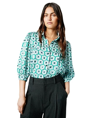 SMYTHE Shirred Pocket Blouse