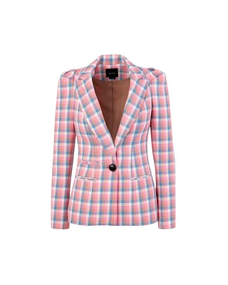 Smythe Box Pleat Check Blazer