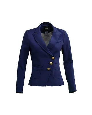 Wrap Blazer Navy