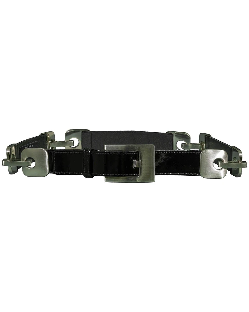 Nickel Hardware Leather Belt