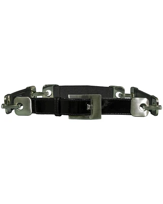 Nickel Hardware Leather Belt