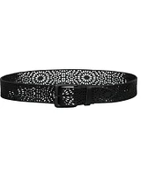 Perforated Pattern Leather Belt