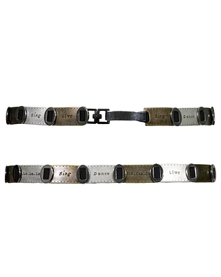 Two Tone Embossed Belt