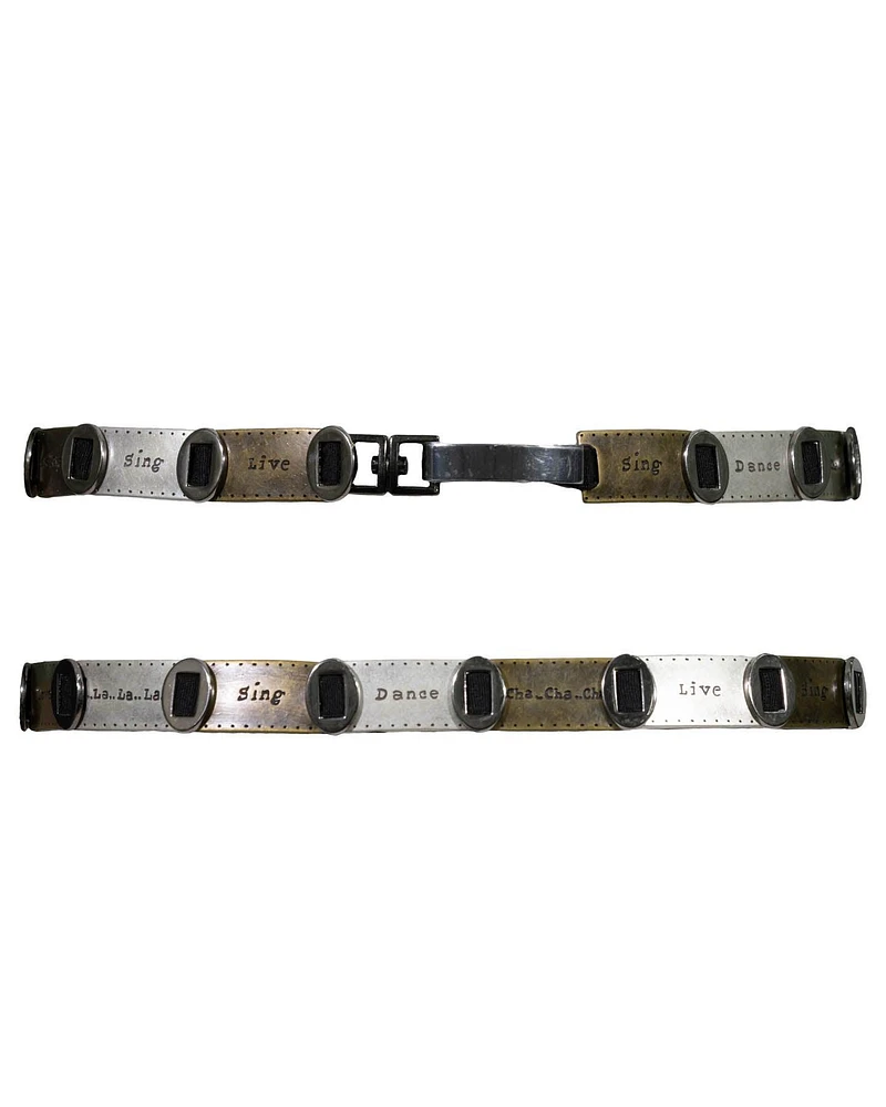 Two Tone Embossed Belt