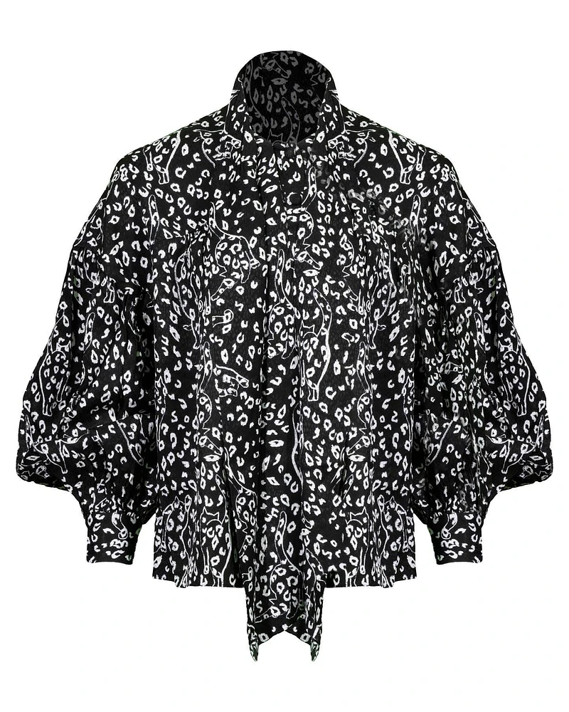 Gaelle Print Blouse