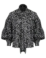 Gaelle Print Blouse