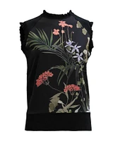 Henrea Print Silk Top