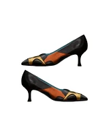 Ramola Handstitched Detail Pumps