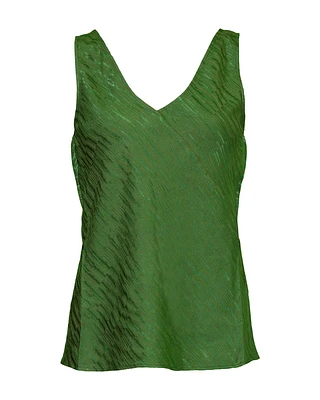 Tunise Viscose Blend V Neck Shell