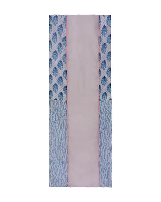 Pink Blue Print Scarf