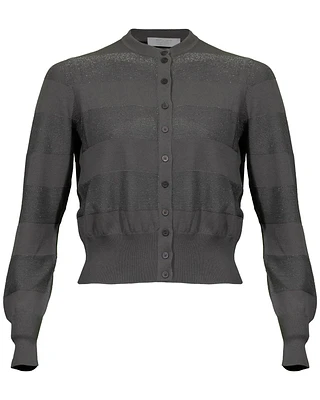 Cotton Blend Crop Cardigan