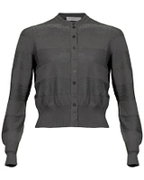 Cotton Blend Crop Cardigan