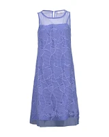 Embroidered Mesh Dress