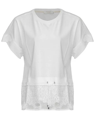 Lace Trim Tee Shirt