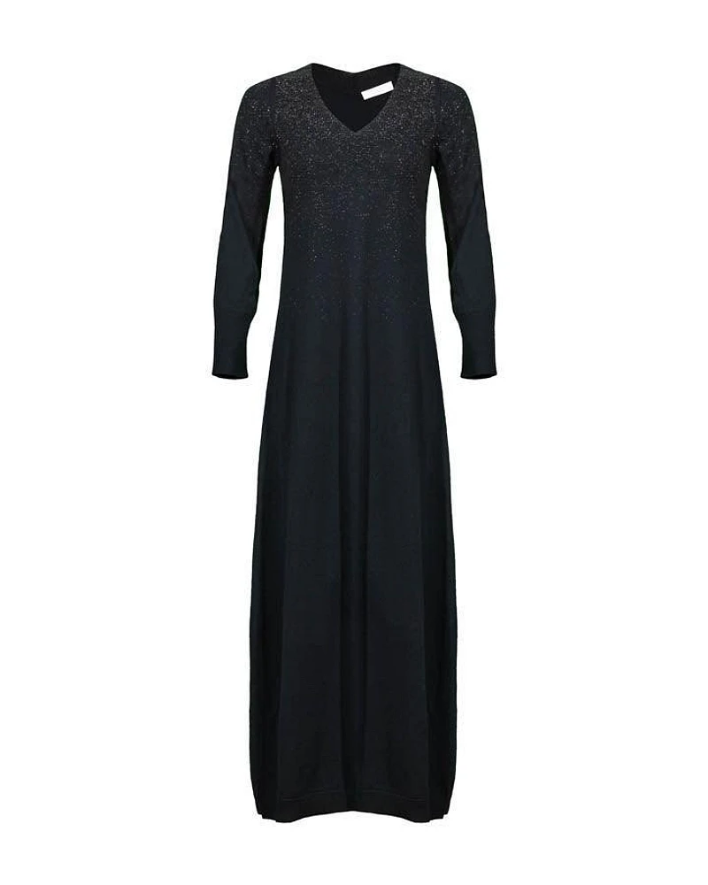 Tonet Sparkle V-Neck Knit Maxi Dress