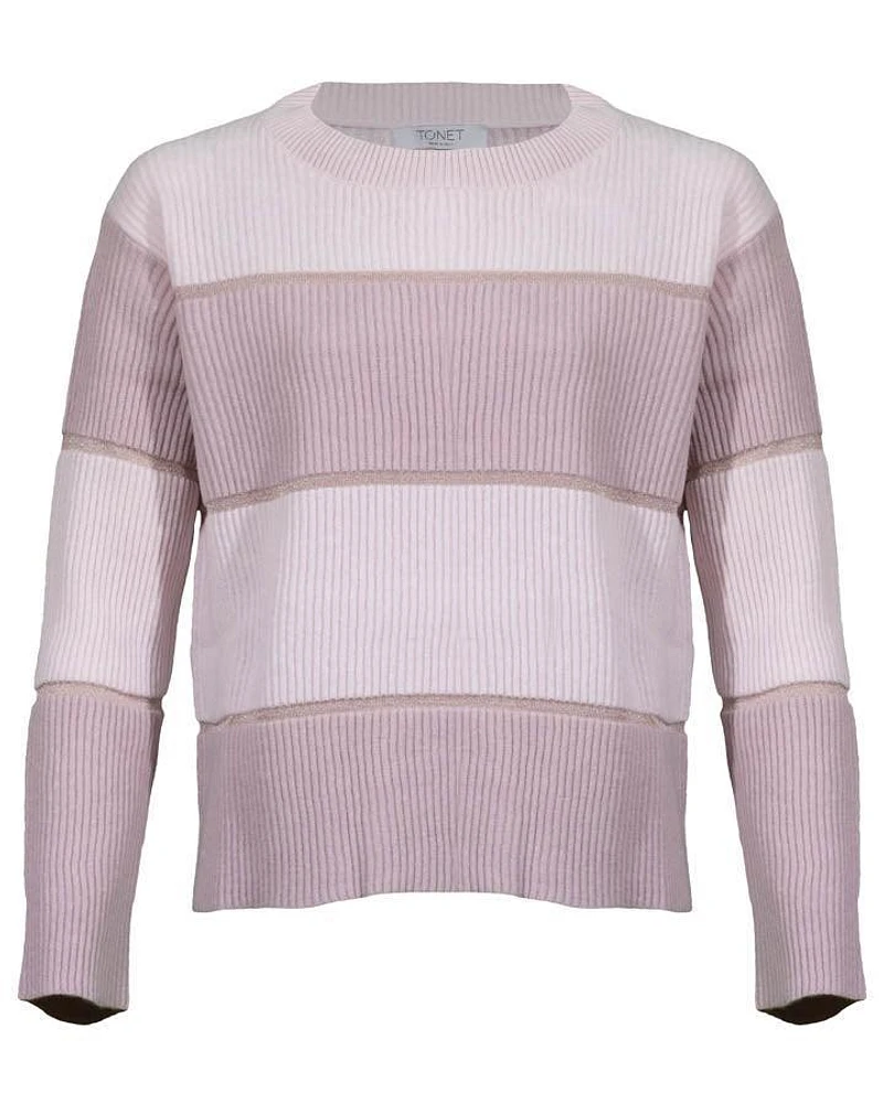 Tonet Two Tone Knit Pullover