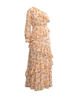 One-Shoulderd Full Length Dress