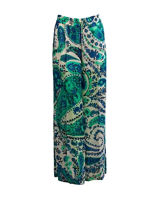 Paisley Wide Leg Pant