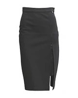 Ponte Side Slit Skirt