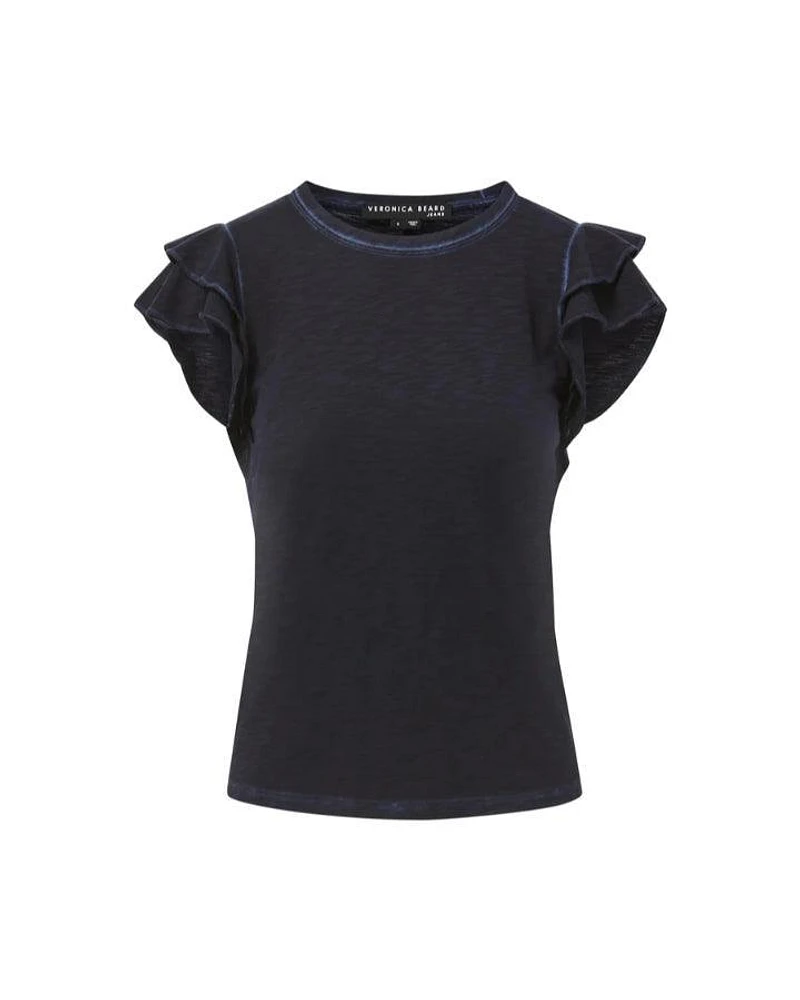 Akeela Ruffled Shoulder Te