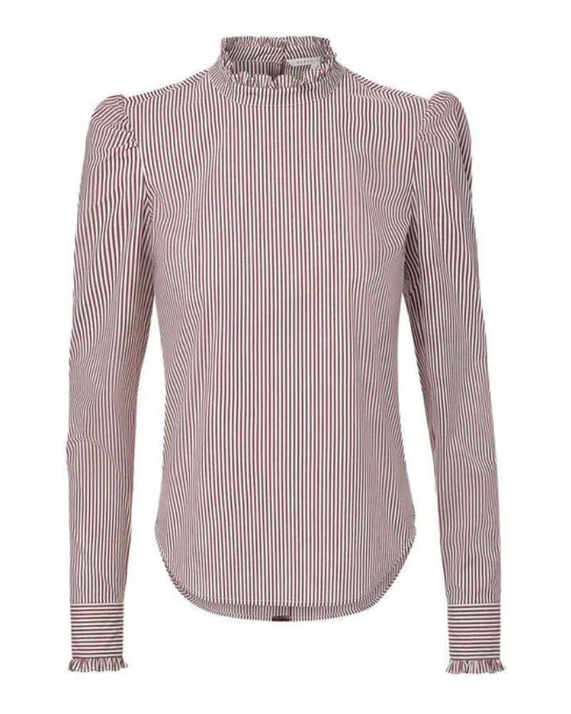 Veronica Beard Alford Striped Poplin Shirt