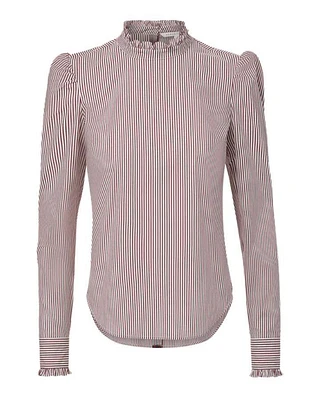 Veronica Beard Alford Striped Poplin Shirt