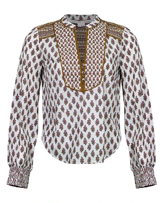Veronica Beard Alivia Boho Floral Top