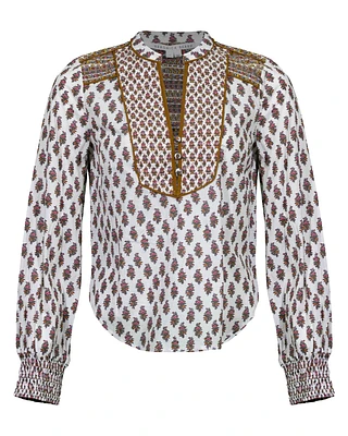 Veronica Beard Alivia Boho Floral Top