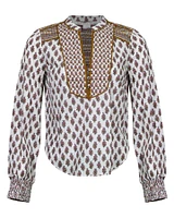 Veronica Beard Alivia Boho Floral Top