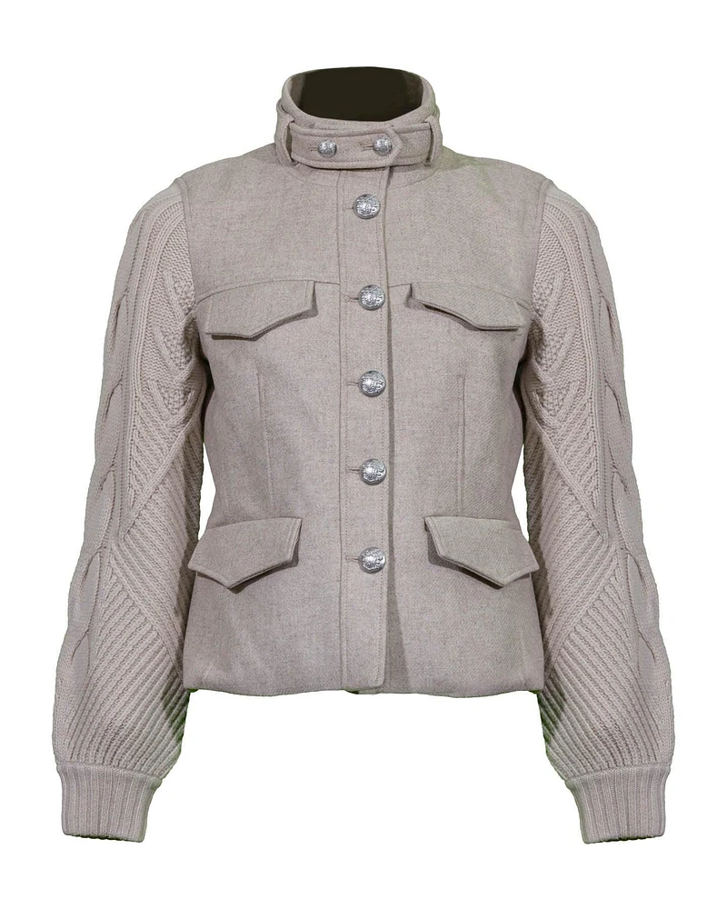 Arshia Mixed Media Jacket