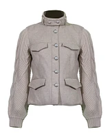 Arshia Mixed Media Jacket
