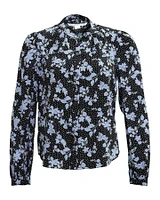 Ashlynn Dotted Floral Print Blouse