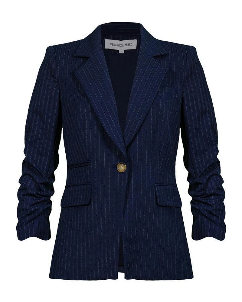 Veronica Beard Battista Pinstriped Dickey Jacket