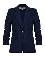 Veronica Beard Battista Pinstriped Dickey Jacket