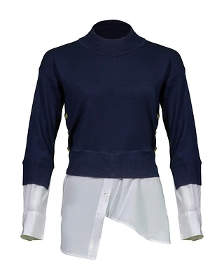 Beri Mixed Media Pullover