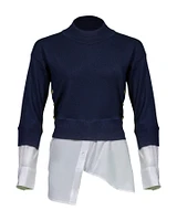 Beri Mixed Media Pullover
