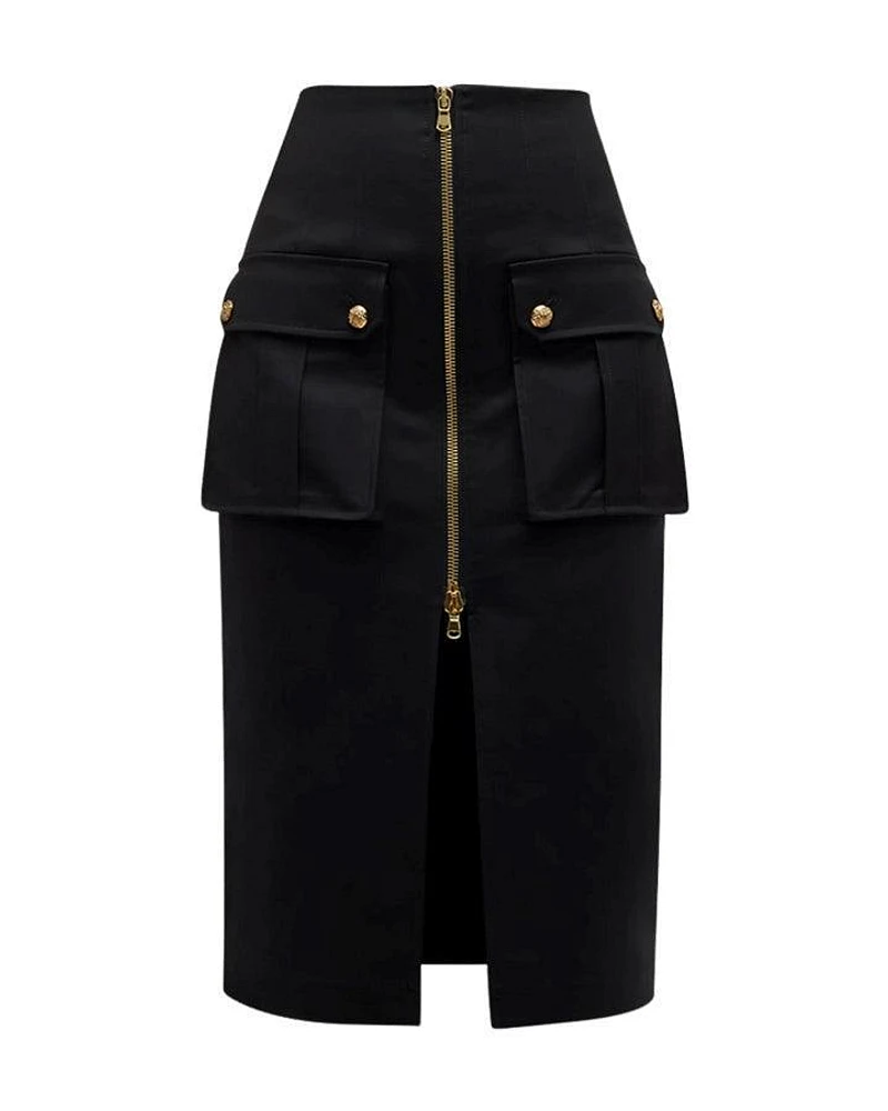Veronica Beard Dallas Zip Front Pencil Skirt