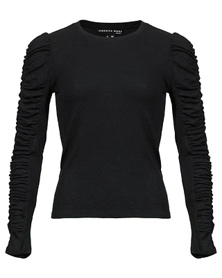 Delara Ruched Sleeve Top