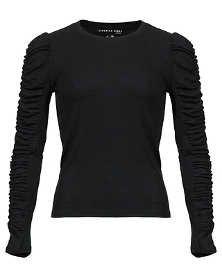 Delara Ruched Sleeve Top