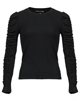 Delara Ruched Sleeve Top