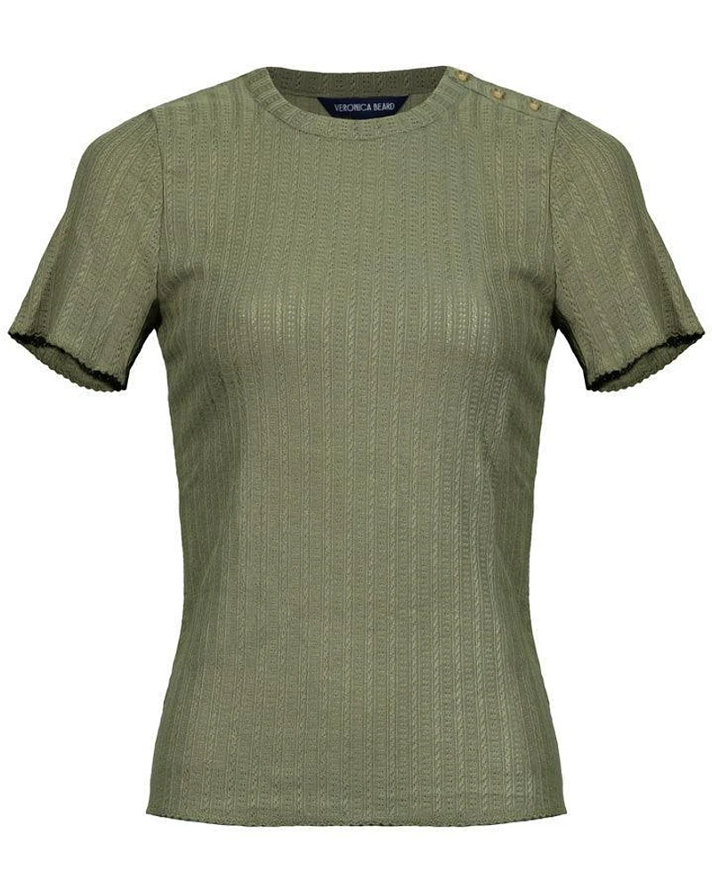 Veronica Beard Draya Tee Army