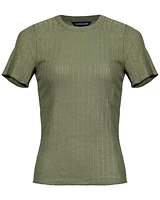 Veronica Beard Draya Tee Army