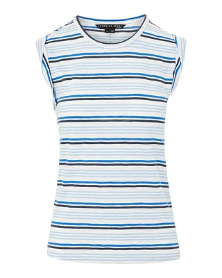 Dree Striped Muscle Tee Marine Multi