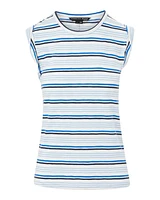 Dree Striped Muscle Tee Marine Multi