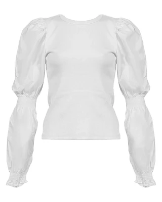 Fawn Puff Sleeve Top