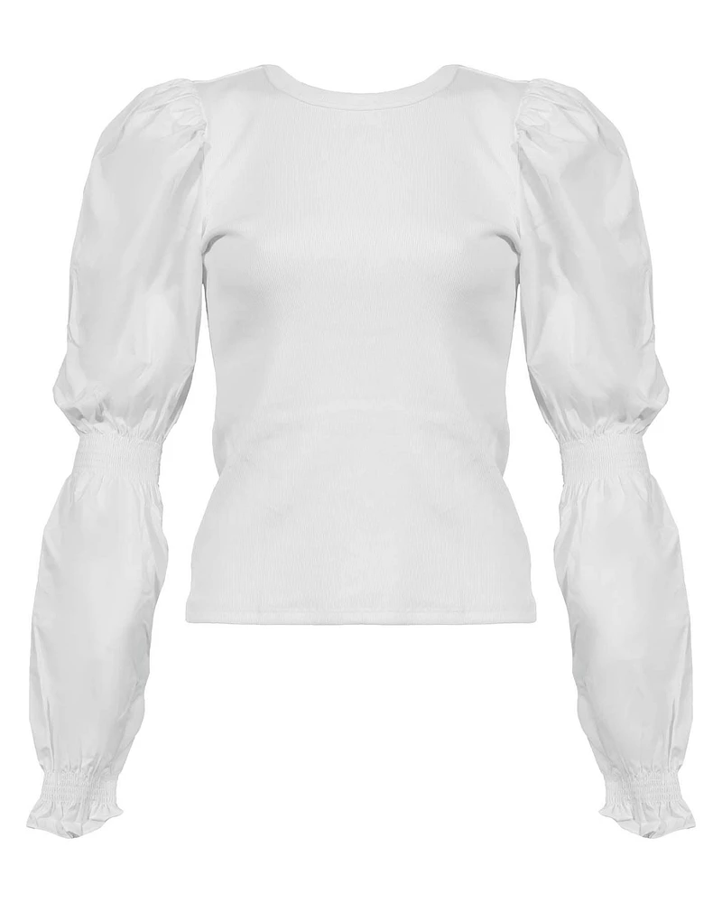 Fawn Puff Sleeve Top
