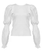 Fawn Puff Sleeve Top