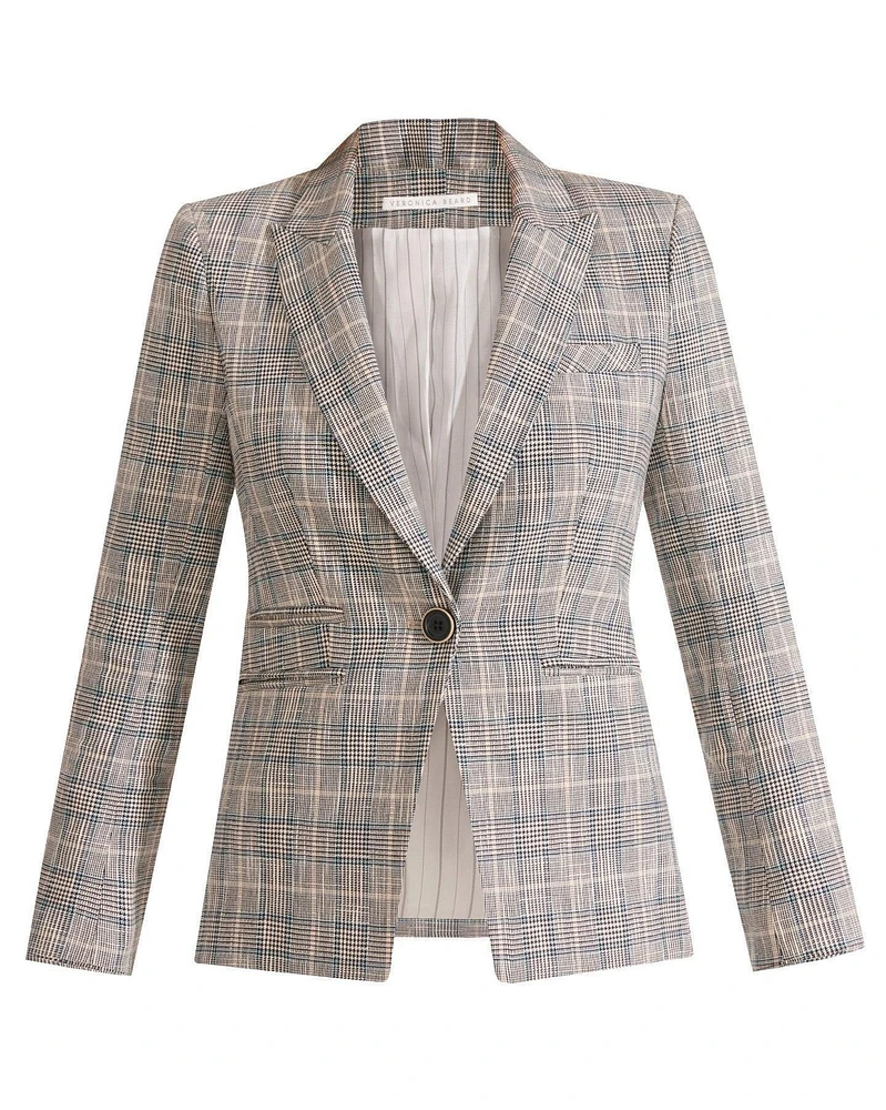 Gia Dickey Jacket Blue Check