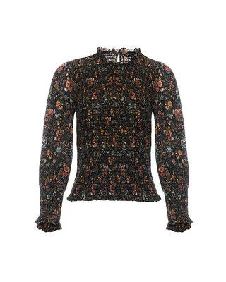Kali Smocked Floral Top