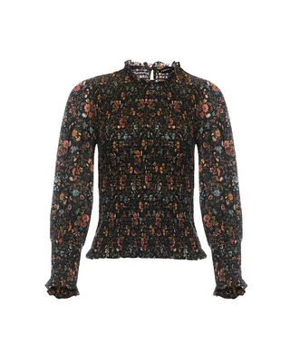 Kali Smocked Floral Top